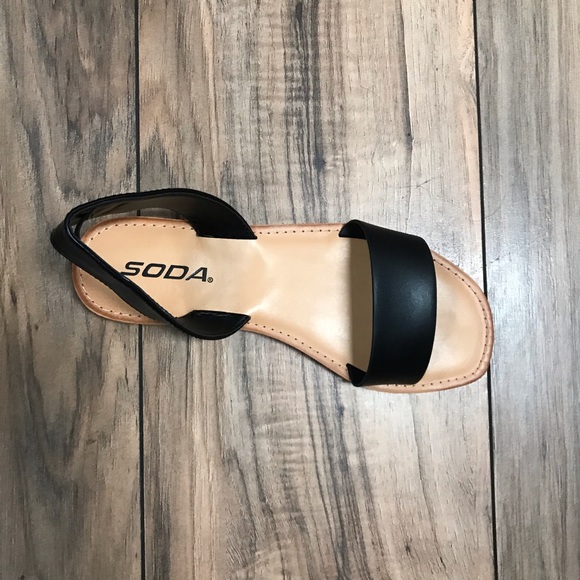 Pu black sandals - Picture 2 of 6